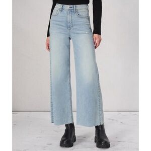 Rag & Bone Sofie Ultra Wide-Leg Ankle Jeans Lou Light Wash Blue 27